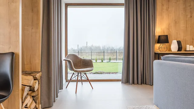 Excellent curtains in a living room